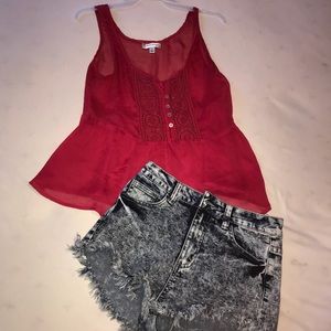 Cute red blouse